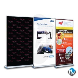 Roll Up & Pull Up Banner Stands Singapore l Portable Display