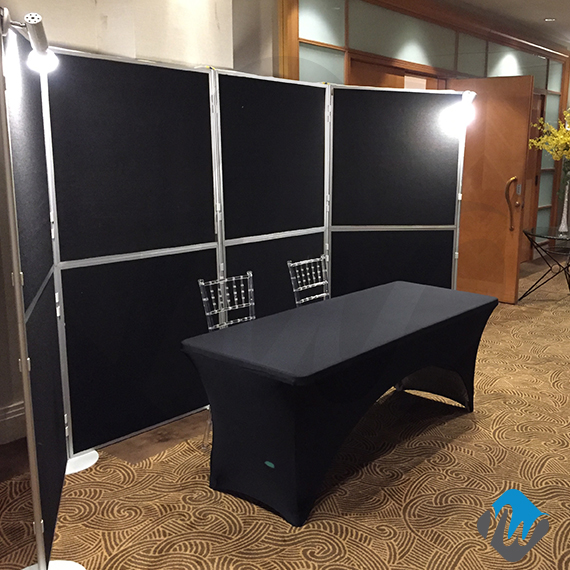 Tradeshow Table with Stretch Fabric - Trade Show Booth Tables & Chairs ...